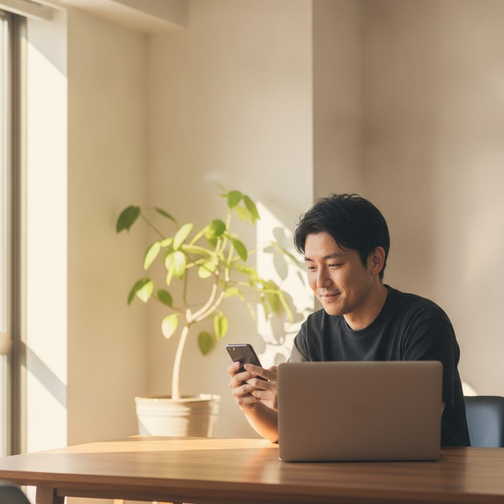 公開したサービスに最初の申し込みが届いて、手応えを感じている受講者
