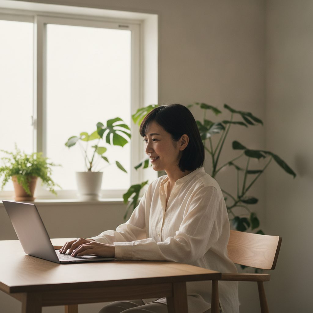 自分の会社のやり方どおりに返ってきた文章を読んで、表情がゆるむ受講者