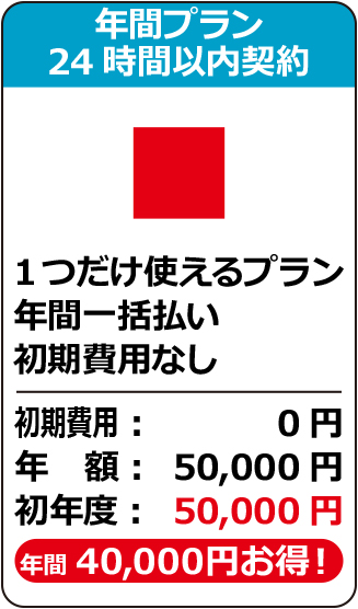 単体プラン年間期間中