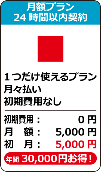 単体プラン月間期間中