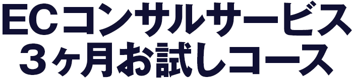 ECモンスターコンサルサービス3ヶ月お試しコース