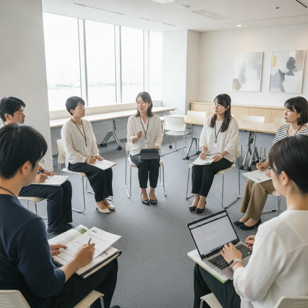 研修に集まった認定講師たち