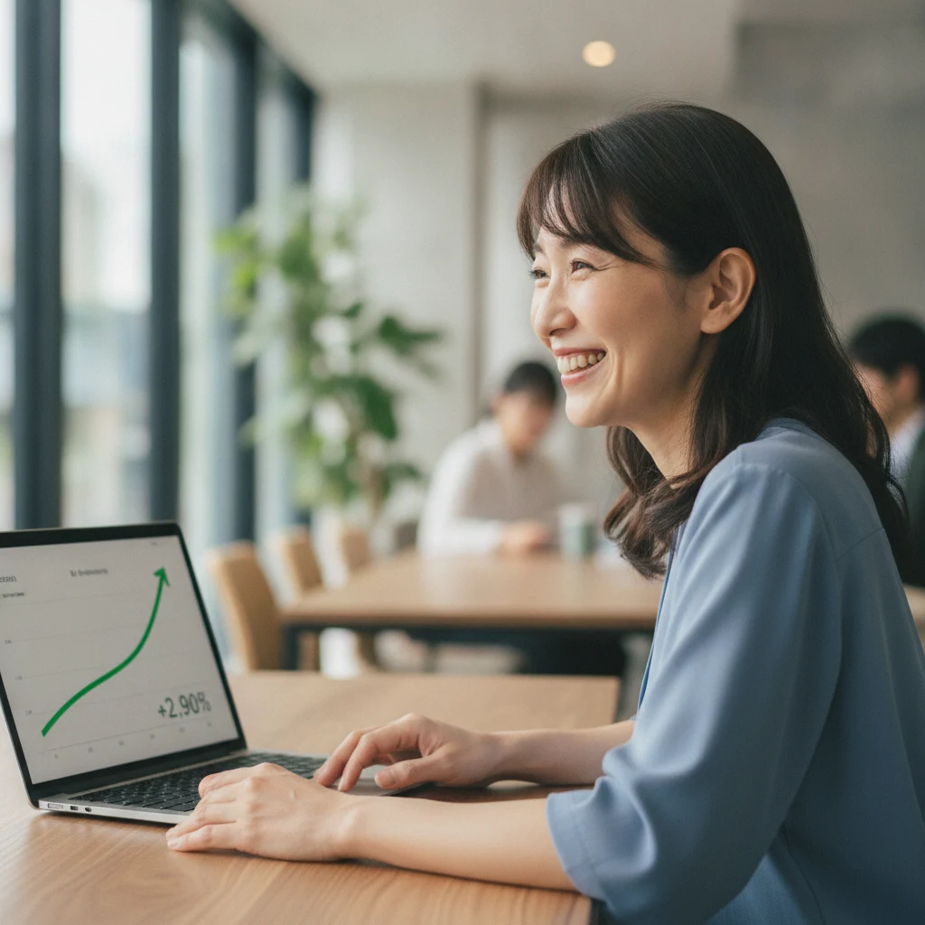 収入の推移を確認する主宰者