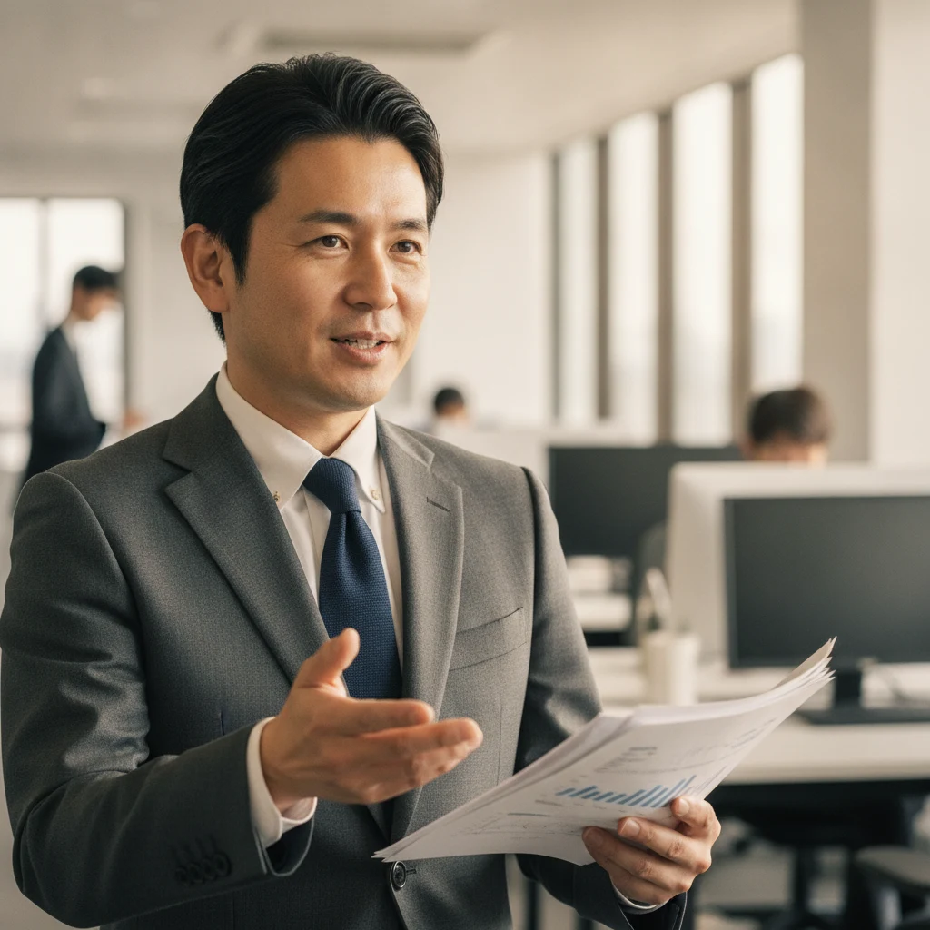 相談に応じる導入支援の担当者